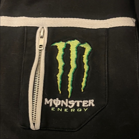 Monster Energy Black Bomber Jacket - Picture 3 of 6